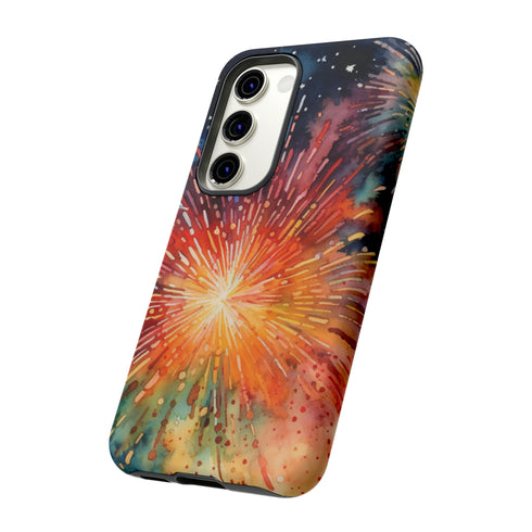 Summer Fireworks in Watercolor - Impact Resistant Phone Case